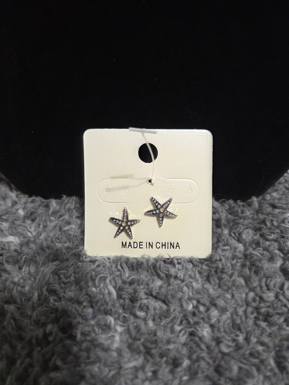 Silver Starfish Stud Earrings
